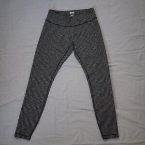 Duluth Leggings Womens Small Black Gray Yoga Pants Active Stretch Athleisure
